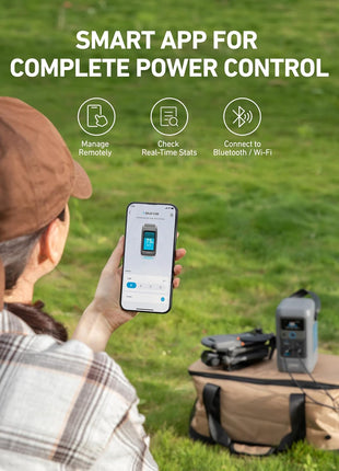 Anker SOLIX C200 DC Power Bank Station, 192Wh Portable Power Station, LiFePO4 Battery, 200W Solar Generator, for Outdoor Camping, Traveling, and Emergencies (No Wall Charger Included)