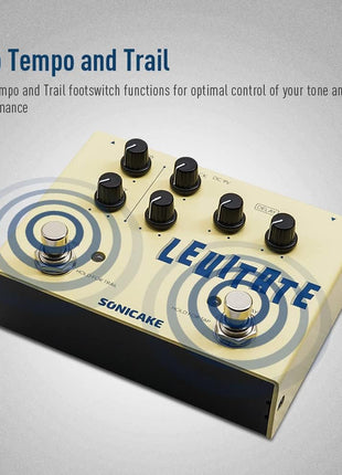 SONICAKE Delay Reverb 2 in 1 Guitar Effects Pedal Digital Levitate