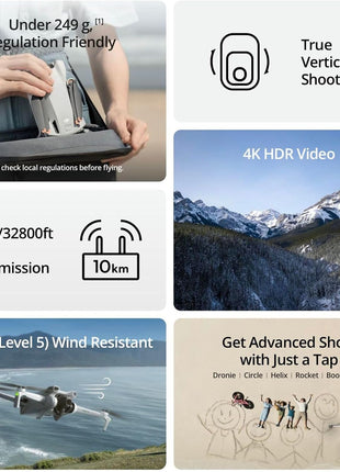 DJI Mini 3 Fly More Combo With DJI RC, 3 Batteries | Lightweight Camera Drone With 4K HDR Video, 114-Min Flight Time, Vertical Shooting, 32800ft (10km) Video Transmission