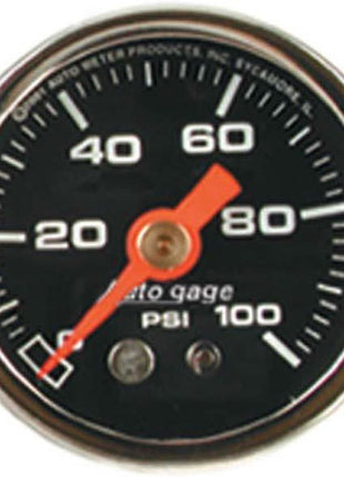 AUTO METER 2174 Autogage Fuel Pressure Gauge, Black face