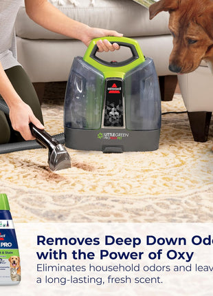 Bissell PET PRO OXY Spot & Stain Formula for Portable Carpet Cleaners, 32 oz., 2034 | PET PRO OXY targets pet stains & odors; 32 oz for portable carpet cleaners; professional formula