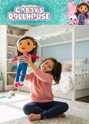 Franco DreamWorks Gabby's Dollhouse Kids Bedding Super Soft Plush Decorative Throw Cuddle Pillow, (Officially Licensed Product)