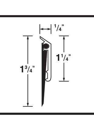 M-D Building Products 68247 All-Season Door Sweep, Heavy Duty Aluminum, Ideal for Residential & Commercial Use, Easy Installation with Heavy Rubber Seal, Ensure Comfort and Security (36 Inch, Silver)