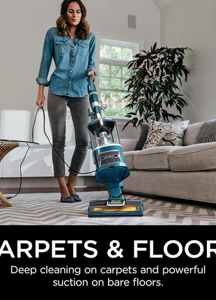 Shark Navigator Lift-Away Vacuum, Self-Cleaning, HEPA, Teal, ZU503AMZ | Lift-Away Pod, Pet Hair Pickup, Swivel Steering, 1200W Power, Upholstery Tool and Pet Crevice Tool for Above-Floor Cleaning