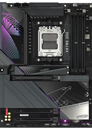 GIGABYTE X870E AORUS Master AMD AM5 LGA 1718 Motherboard, ATX, DDR5, 4X M.2, PCIe 5.0, USB4, WIFI7, 5GbE LAN, EZ-Latch, 5-Year Warranty