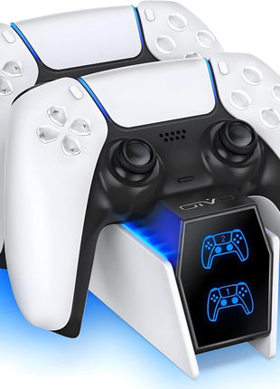 PS5 Controller Charger with 2 Cable Types 2H Fast Charge Station P4 Charger