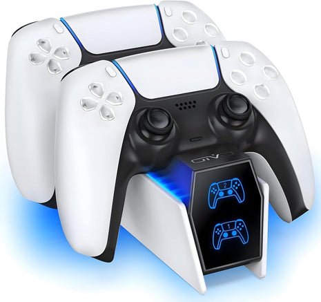 PS5 Controller Charger with 2 Cable Types 2H Fast Charge Station P4 Charger