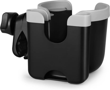 Accmor Stroller Cup Holder with Phone Holder, Bike Cup Holder, Universal Cup Holder for Uppababy Nuna Doona Strollers, 2-in-1 Cup Holder for Walker, Wheelchair, Scooter