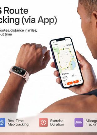Lightweight Activity & Fitness Tracker with Subscription-Free App Control, AI Sleep Insights, 24/7 Heart Rate & Blood Oxygen Tracking, 16 Sport Modes, Waterproof Smart Watch for Men & Women