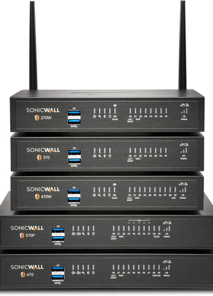 SonicWall TZ370 TotalSecure | 1YR ThreatEdition | TZ370 Gen7 Firewall with 1 Year Threat Protection Service Suite | Advanced SMB Appliance with SD-WAN and Threat Defense (02-SSC-7281)