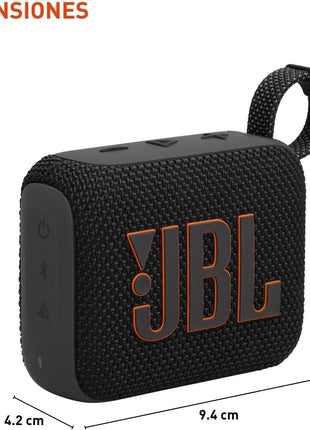 JBL Go 4 - Ultra-Portable, Waterproof and Dustproof Bluetooth Speaker, Big JBL Pro Sound with Punchy bass, 7-Hour Built-in Battery, Made in Part with Recycled Materials (Black)