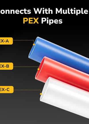 PEX Fitting, 3/4" Male NPT to 3/4" PEX Adapter for Plumbing Repairs or Remolding, Sturdy and Durable Brass Crimp Fitting (4 Pack)