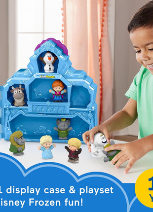 Fisher-Price Little People Disney Frozen Carry Along Castle Case, 9 Figures | Incl. Anna & Elsa, Portable Storage & Display Case, Storytelling Play, Toddlers & Kids Ages 18+ Months (Amazon Exclusive)