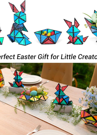 TOSY Magnet Pyramid Stone - 1 Cube Transforms into 1 Billion Shapes, 12 Pieces, 243 Rare Earth Magnets, Holographic Design Magnet Tiles Creative Puzzle STEM/STEAM Toy