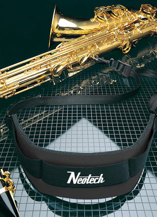 Neotech Saxophone Swivel Hook Neck Strap Soft Sax Padded for Alto Tenor Baritone Soprano? (Regular, Black) - Made in USA
