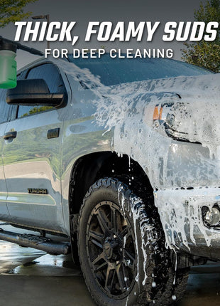 Slick Products Off-Road Wash (64 oz.) + Garden Hose Foam Gun Bundle – Super Concentrated ATV, UTV, Dirt Bike, Truck & Jeep Wash Foam Shampoo for Heavy Dirt and Mud