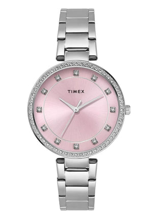 TIMEX Pink Round Dial Analog Women's Watch - TWEL18731