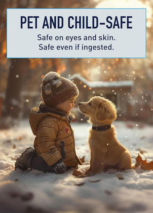 Safe Paw 2-Pack Pet-Safe Snow & Ice Melter, Salt- & Chloride-Free, 8 Lbs - Pet-Friendly Winter Maintenance Product for Driveway, Concrete, Sidewalk, and Outdoor Spaces
