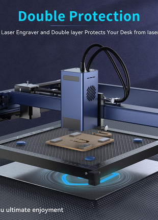 Honeycomb Laser Bed - 500 × 500 × 22mm Working Table with Aluminum Panel for XTool D1 /D1 Pro and Most Engraver Cutting Machine,Engraver Machine Accessories for Smooth Cut