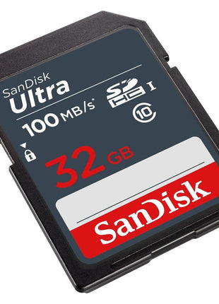 32GB Ultra 100MBs Sandisk SDHC Memory Card