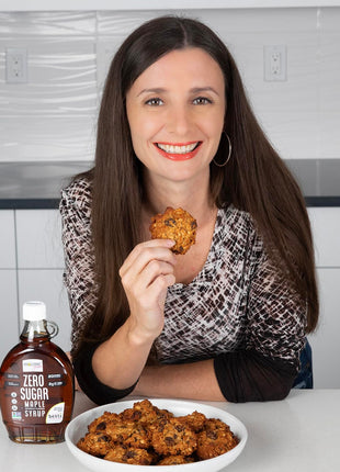 Wholesome Yum Zero Sugar Maple Syrup (Keto Maple Syrup) With Monk Fruit & Allulose - Natural Sugar Free Pancake Syrup - Non GMO, Low Carb, Gluten Free, Vegan, No Aftertaste (12 fl oz)