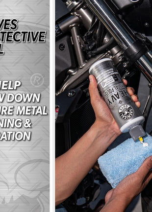 Chemical Guys Heavy Metal Polish Restorer and Protectant - Cleans, Restores & Protects, Aluminum, Stainless Steel, Chrome Polish & More, Safe for Cars, Trucks, Motorcycles, RVs, and Boats - 16 oz