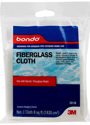 Bondo Fiberglass Cloth, 20128, 8 Sq Ft