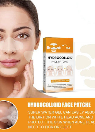 40Pcs Hydrocolloid Acne Patches Full-Face Coverage Kit for Pimples & Blemishes, Skin Care Solution for Clearing Spots
