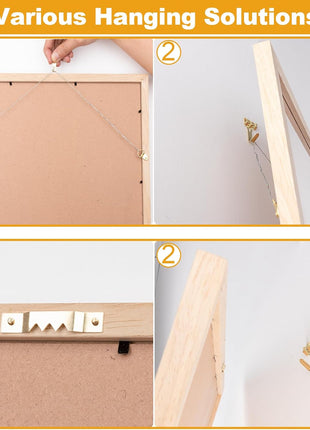 303Pcs Picture Hanging Kit, Picture Hangers Assorted Kit with Heavy Duty Picture Hanging Hooks/Hardware Nails/Sawtooth/Wire/D Rings/Level, Metal Picture Wall Hooks for Frame Canvas Mounting