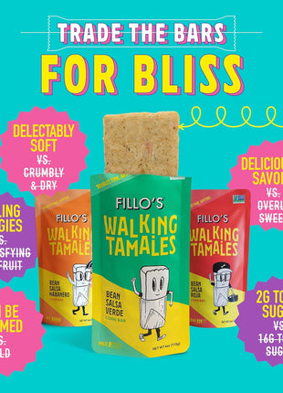 Fillos Walking Tamales Gluten Free Snacks Ready To Eat Vegan Snacks Microwaveable Meal, Gluten Free