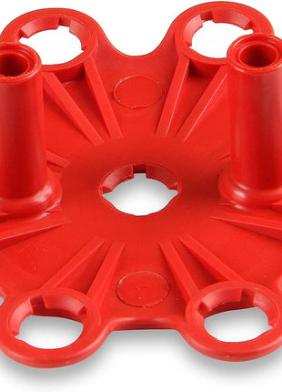 MSD 8433 Red, V8 Distributor Cap With HEI Terminals and Spark Plug Wire Retainer