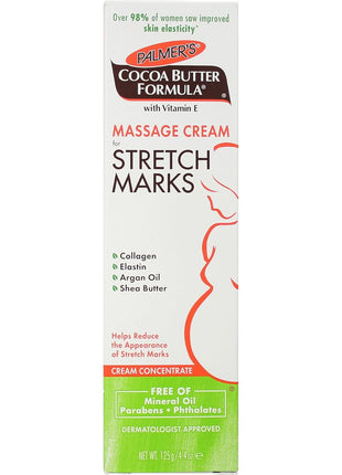 Palmer's Cocoa Butter Formula Massage Cream for Stretch Marks and Pregnancy Skin Care, 4.4 Ounces (Pack of 2)