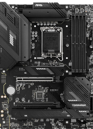 MSI MAG B760 Tomahawk WiFi Gaming Motherboard (Supports 12th/13th/14th Gen Intel Processors, LGA 1700, DDR5, PCIe 5.0, M.2, 2.5Gbps LAN, USB 3.2 Gen2, HDMI/DP, Wi-Fi 6E, Bluetooth 5.3, ATX)