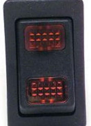 Painless Performance 80402 Rocker Switch, On-Off-Momentary On, Green Lighted
