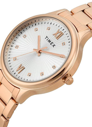TIMEX Trendline Silver Round Dial Analog Women's Watch - TWTL12116