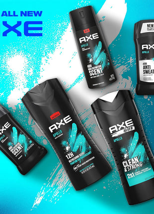 AXE Apollo Body Spray Deodorant for Long-Lasting Odor Protection, Sage & Cedarwood Deodorant for Men Formulated Without Aluminum 4oz 4 Count