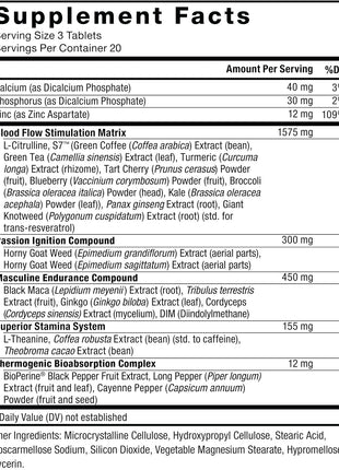 Force Factor Score! XXL Nitric Oxide Booster Supplement for Men | with L-Citrulline, Horny Goat Weed, Black Maca & Tribulus Terrestris, Increase Energy & Blood Flow, 60 Tablets, 2-Pack