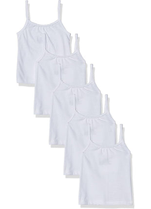 Hanes Girls' Camisole, 100% Cotton Tagless Cami, Toddler Sizing, Multiple Packs & Colors Available