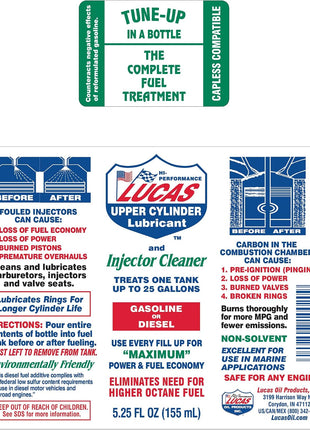 Lucas Oil 10020 Upper Cylinder Lube/Fuel Treatment - 5.25 fl oz.