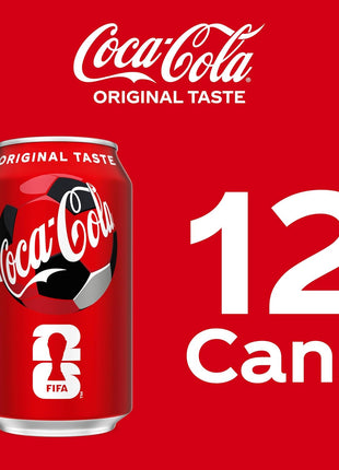 Coca-Cola Soda Soft Drink Fridge Pack Cans, 12 fl oz, 12 Pack | Carbonated drink with classic cola flavor