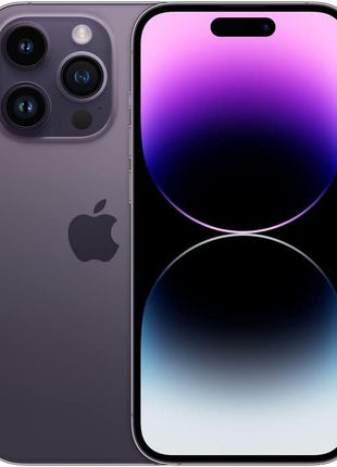 Apple iPhone 14 Pro, 256GB, Deep Purple - Unlocked (Renewed)