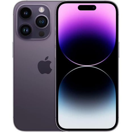 Apple iPhone 14 Pro, 256GB, Deep Purple - Unlocked (Renewed)