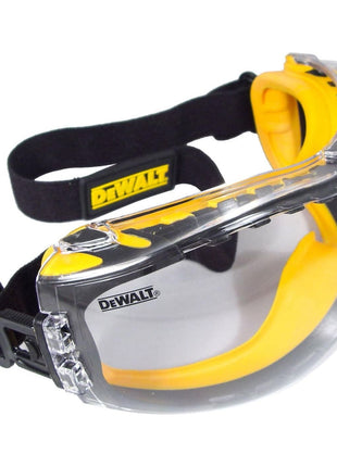 DEWALT DPG82-11 Concealer Clear Anti-Fog Dual Mold Safety Goggle, Clear Lens, 1 Pair