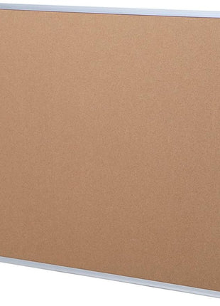VIZ-PRO Large Cork Bulletin Board, 60 X 48 Inches, Wall-Mounted Corkboard with Silver Aluminium Frame for School, Office, and Home 5' X 4'