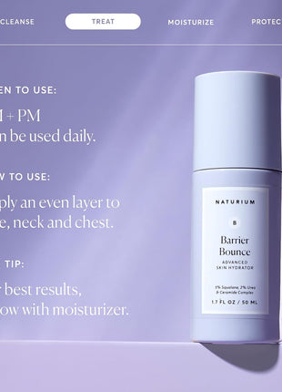 Naturium Barrier Bounce Serum, Plumps & Hydrates Face, Neck & Chest, Hydration Booster & Skin Care with Squalene & Ceramide Complex, 1.7 fl oz