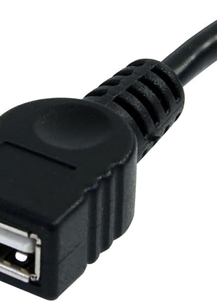 StarTech 6ft USB 2.0 Extension Cable, USB-A M/F, Black (USBEXTAA6BK) | USB-A male to USB-A female, Molded strain relief, 480Mbps