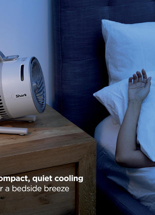 Shark FlexBreeze HydroGo Fan—Ultra-powerful portable fan with indoor + outdoor mist. Corded & cordless, 5 speeds, evaporative misting, Grey, FA052