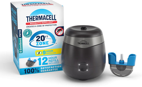 Thermacell E-Series Rechargeable Mosquito Repeller with 20' Mosquito Protection Zone; Bug Spray Alternative; Scent Free