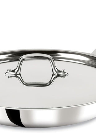 All-Clad D3® Stainless Steel 12 inch Frying Pan With Lid- Made in the USA- The Original Bonded Professional Cookware- Oven Safe & Induction Compatible