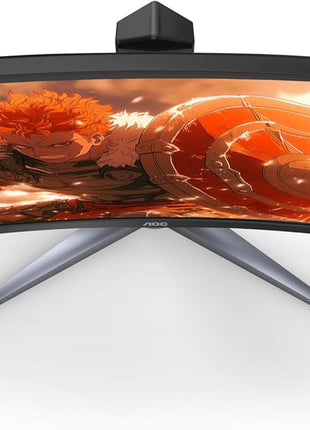 AOC C27G2Z 27 inch Curved Frameless Ultra-Fast Gaming Monitor, FHD 1080p, 0.5ms 240Hz, FreeSync, 2 x HDMI 2.0, 1 x Display Port, Height Adjustable, Xbox PS5 Switch Ready, 3-Year Zero-Bright-Dot